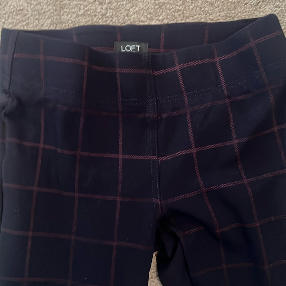LOFT striped leggings small petite